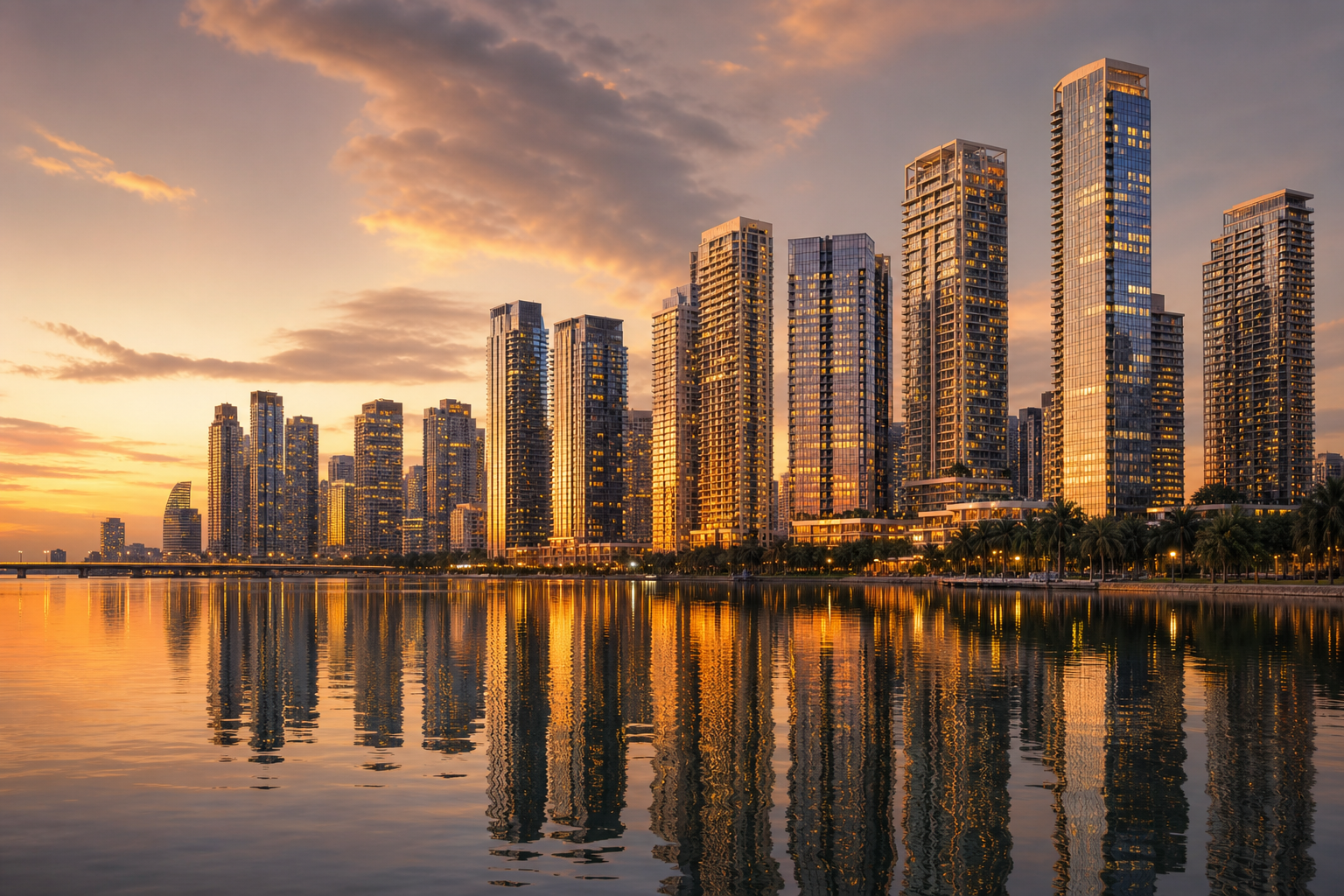 Singapore skyline at dusk